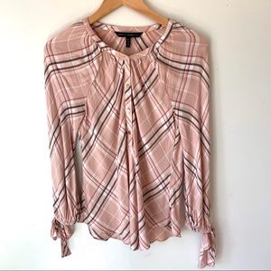WHBM Plaid Top